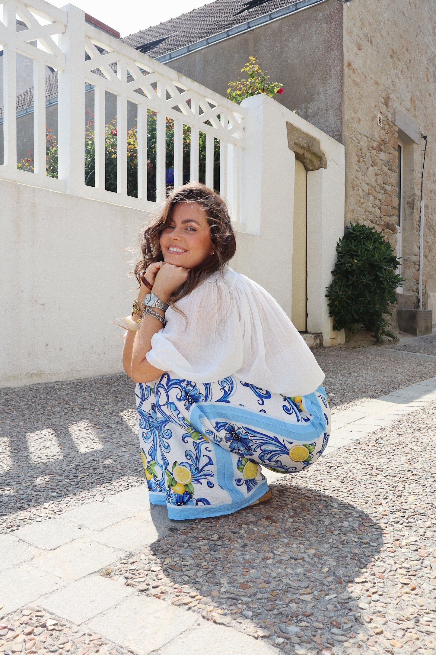 PANTALON FLUIDE CITRON
