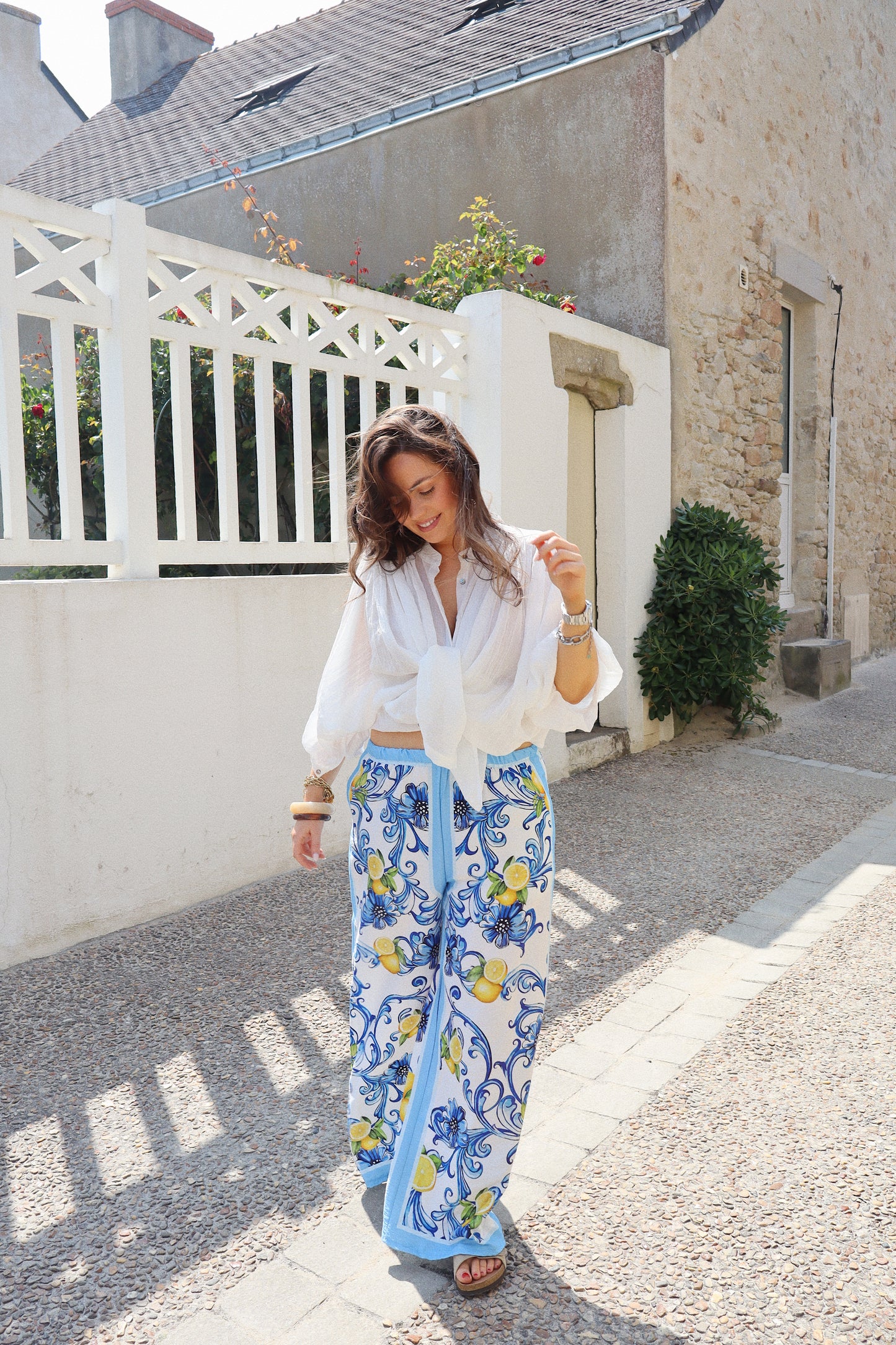 PANTALON FLUIDE CITRON