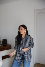 CHEMISE À CARREAUX BILLIE BLEUE