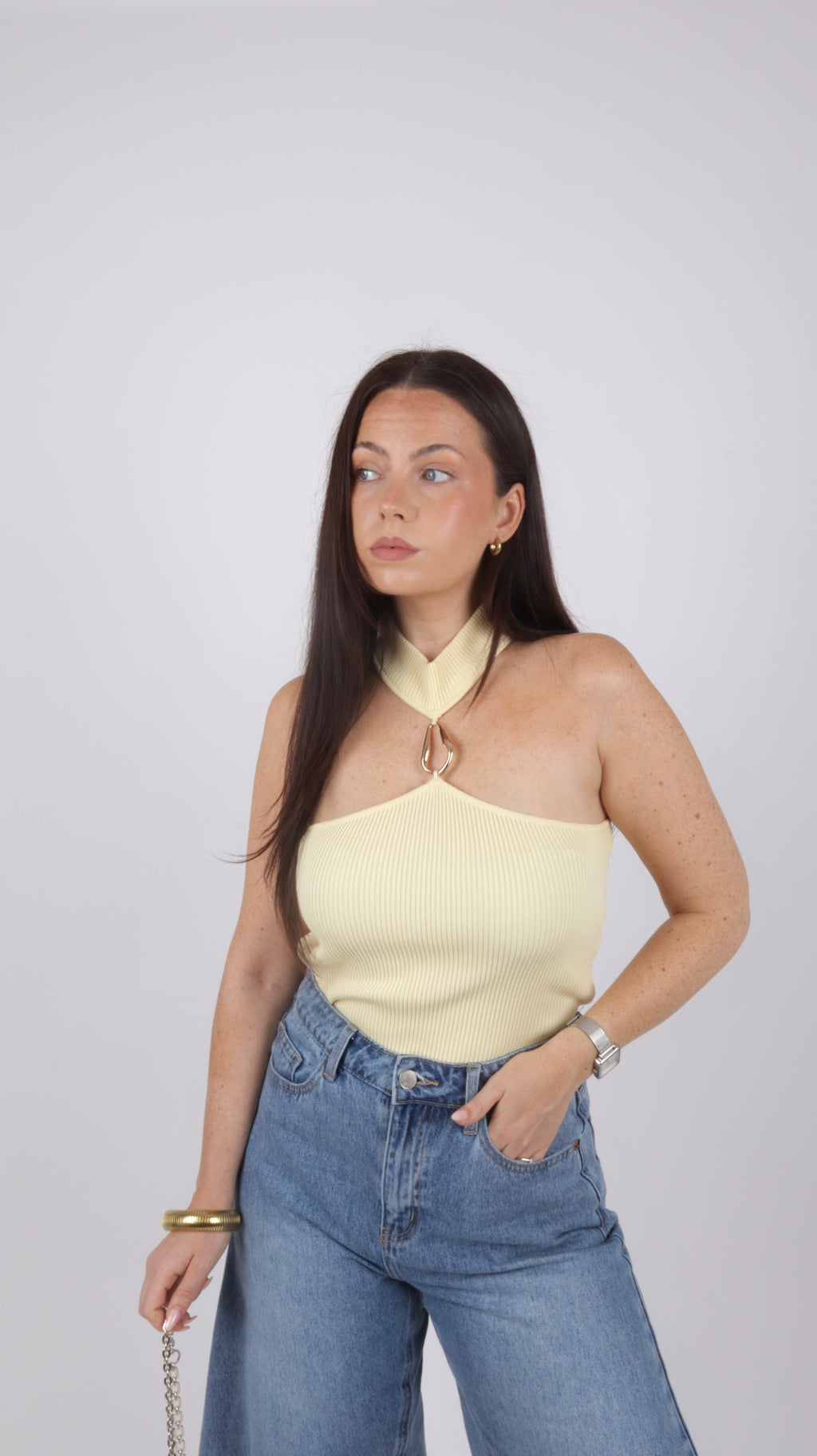 TOP VANILLE JAUNE