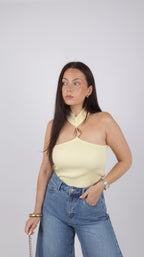 TOP VANILLE JAUNE