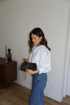 PETIT SAC TRESSÉ MARRON
