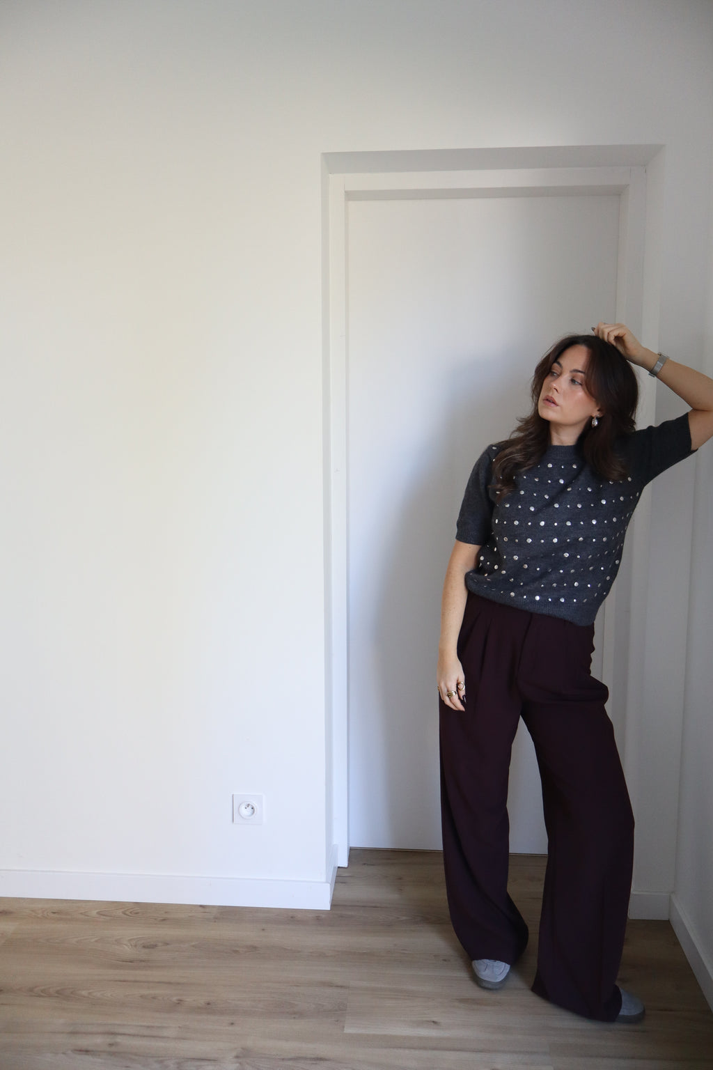 PANTALON BORDEAUX ROXANE