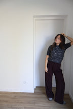 PANTALON BORDEAUX ROXANE