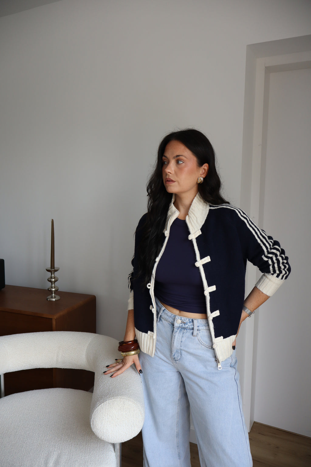 GILET ZIPPÉ ALBA MARINE