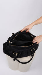 SAC SUEDE LOUNA NOIR