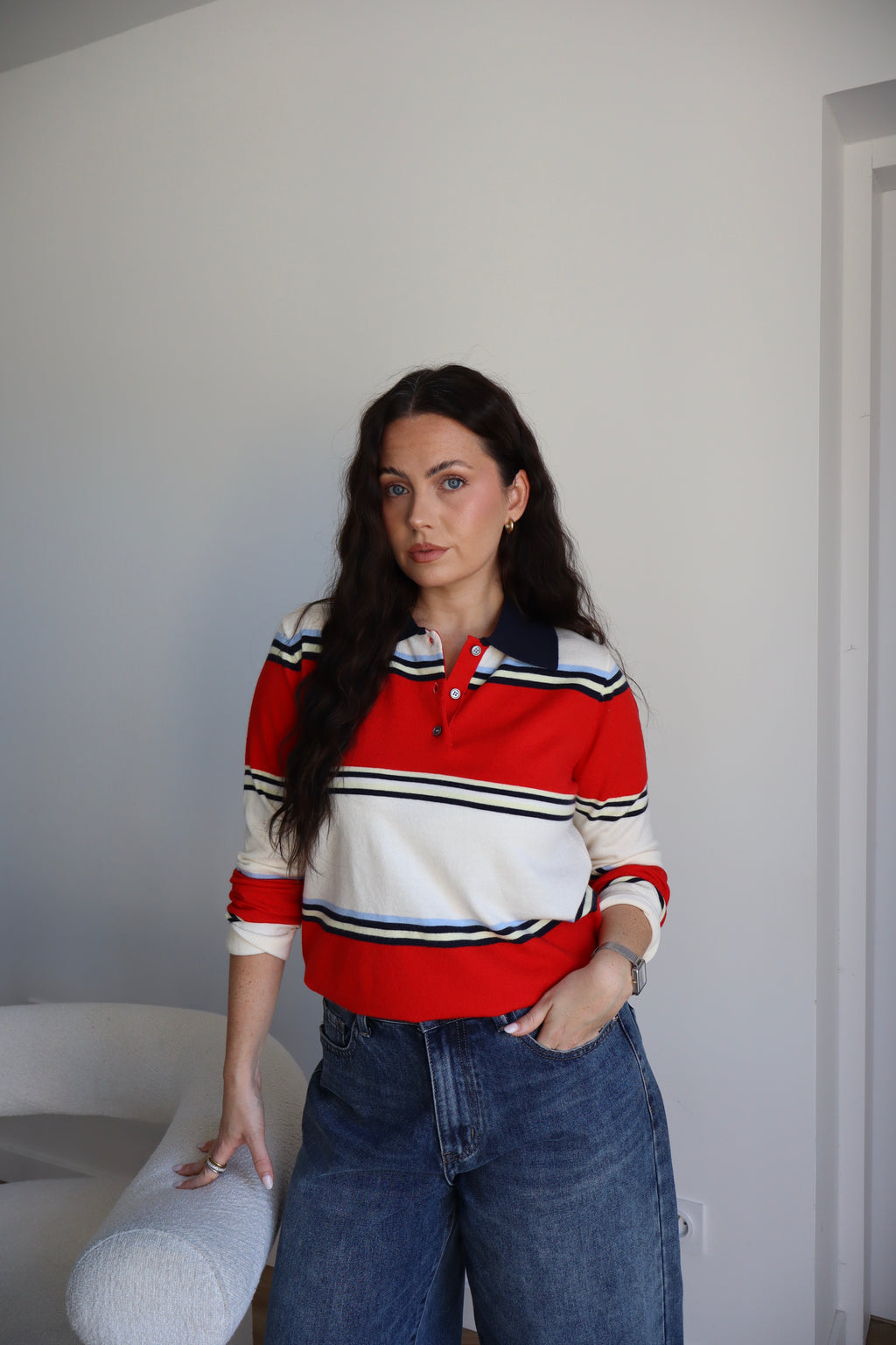 PULL POLO SISSY ROUGE