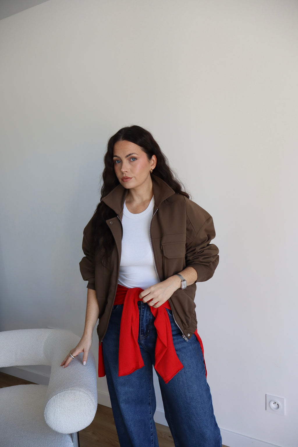 VESTE ADELE MARRON