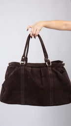 SAC SUEDE LOUNA MARRON