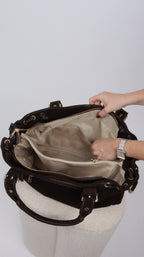 SAC SUEDE LISA MARRON