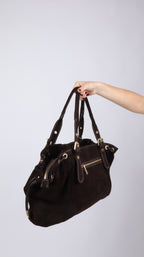 SAC SUEDE LISA MARRON