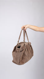 SAC SUEDE LOUNA TAUPE