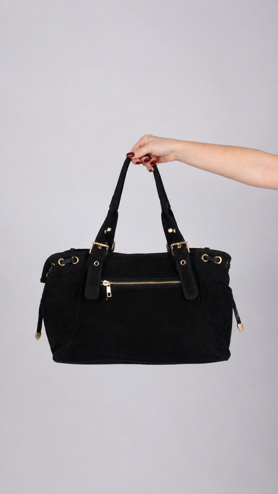 SAC SUEDE LISA NOIR