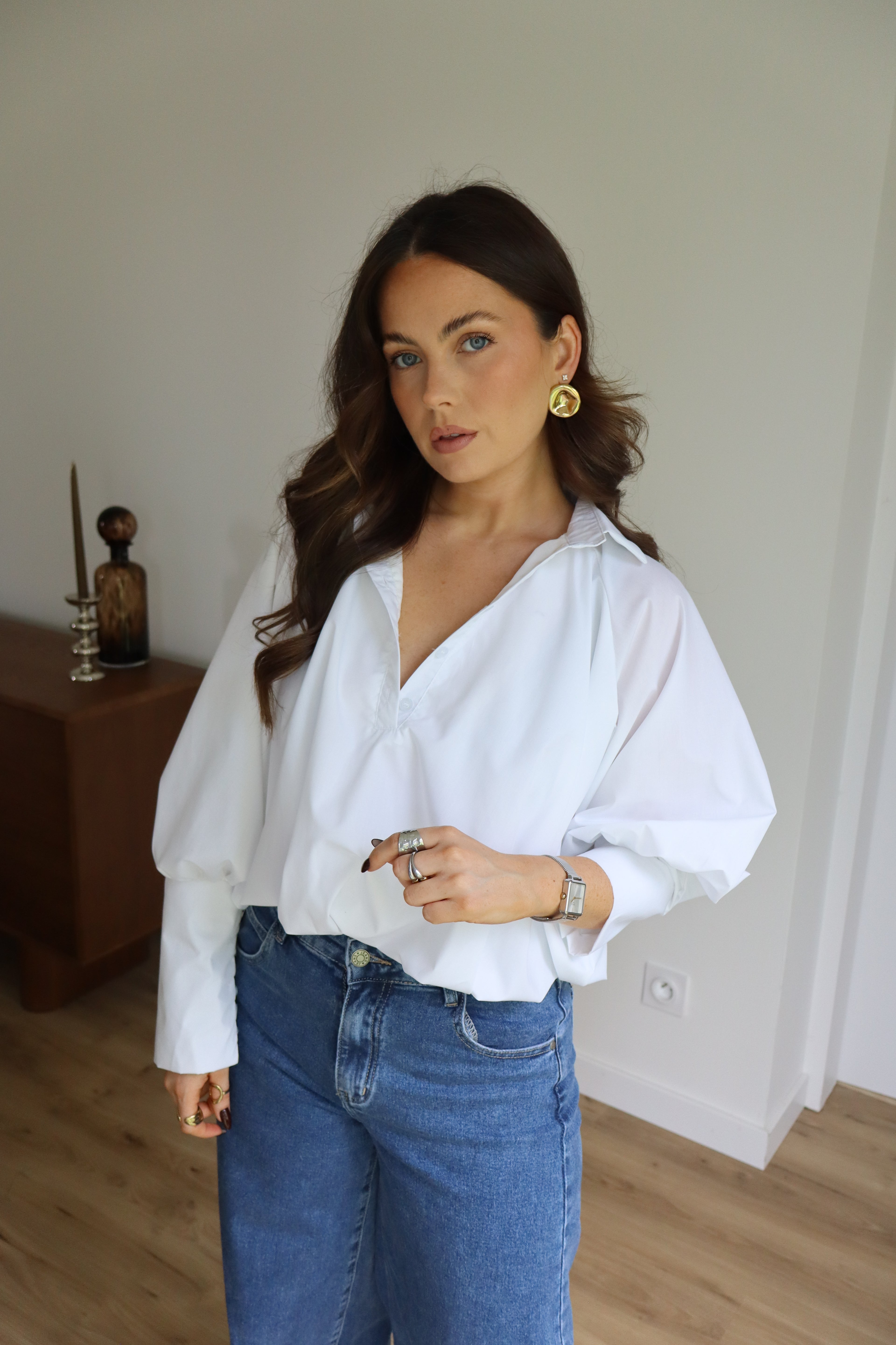 BLOUSE BOULE SARAH BLANCHE