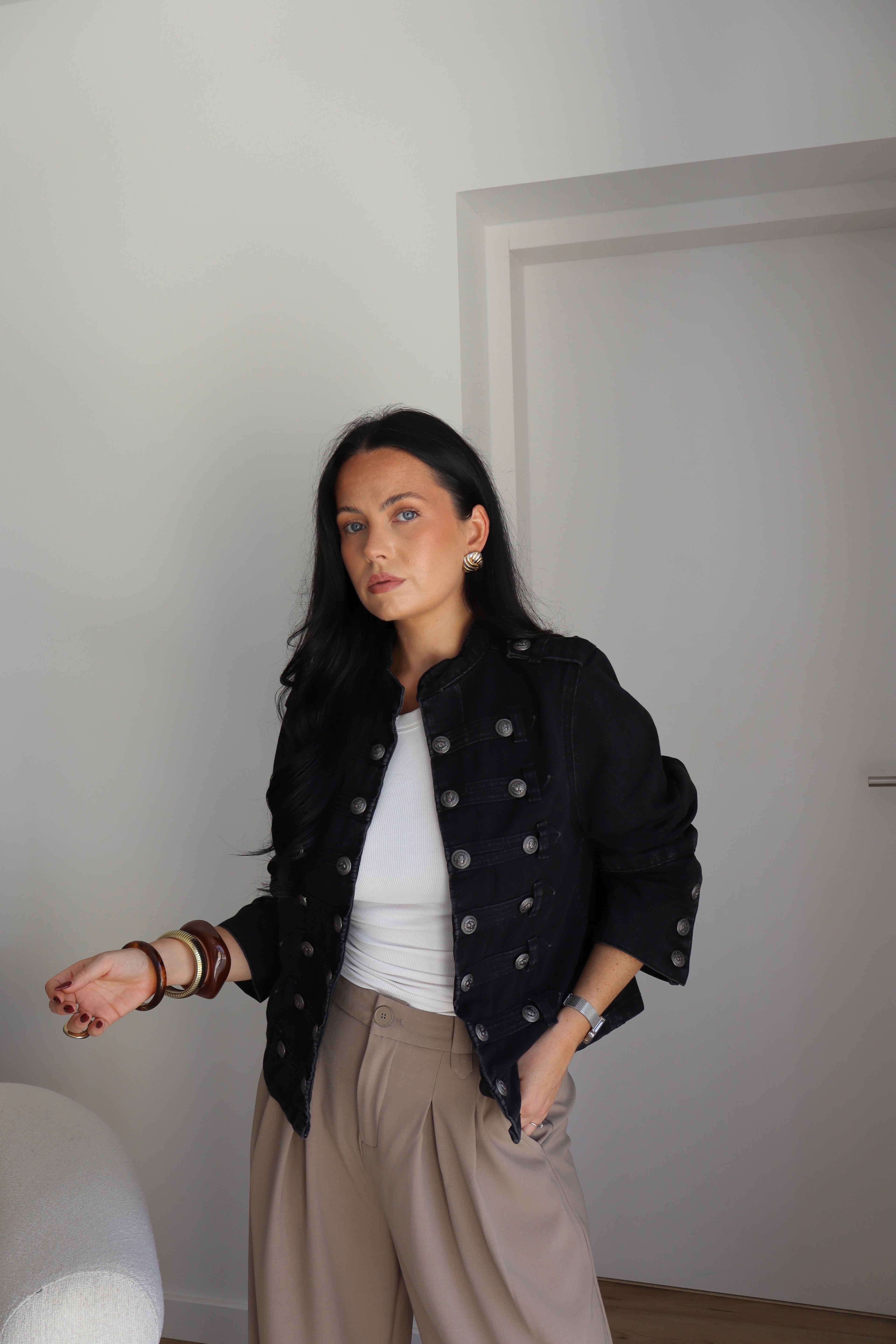VESTE JEAN ZIA NOIR