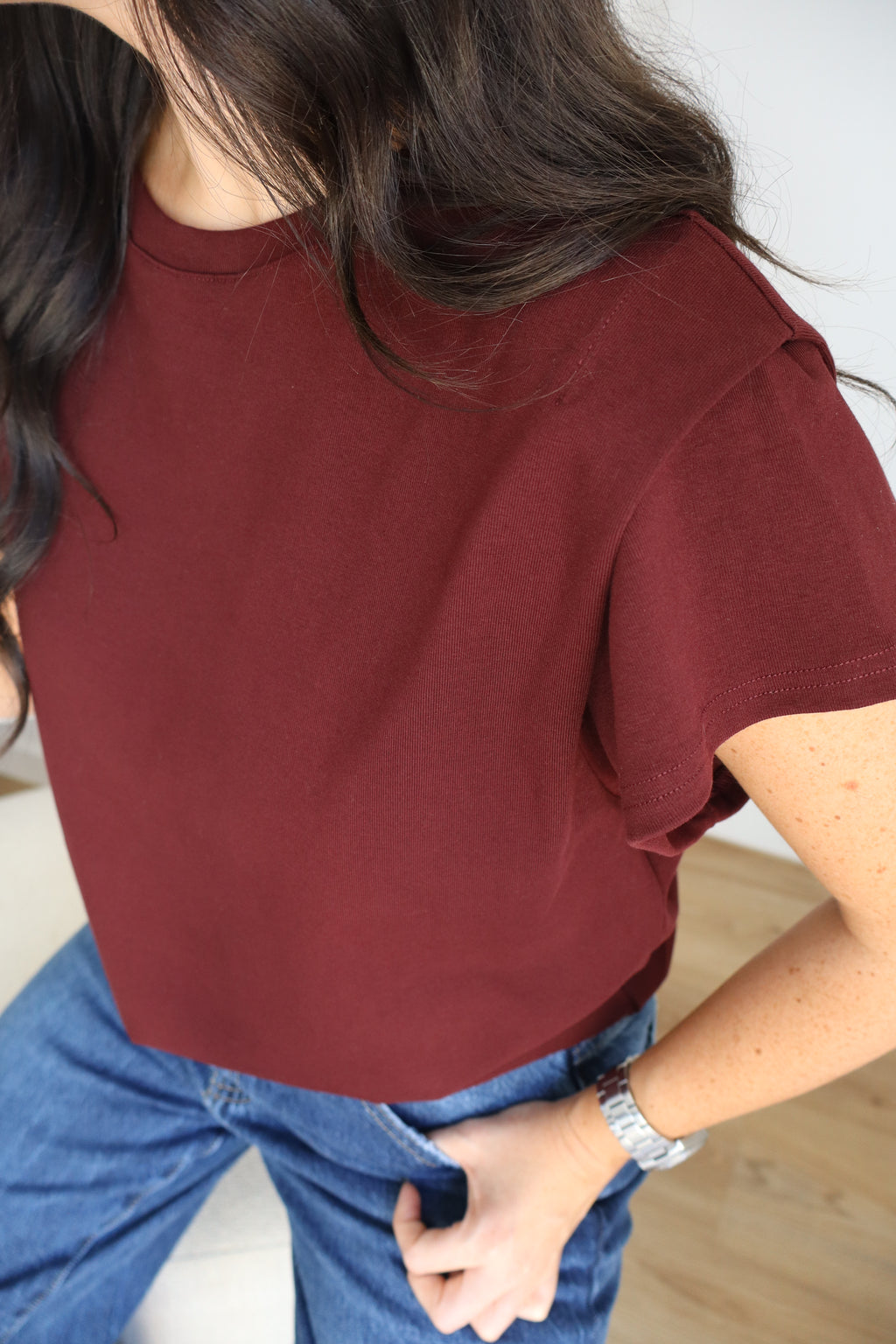 T-SHIRT FELIX BORDEAUX