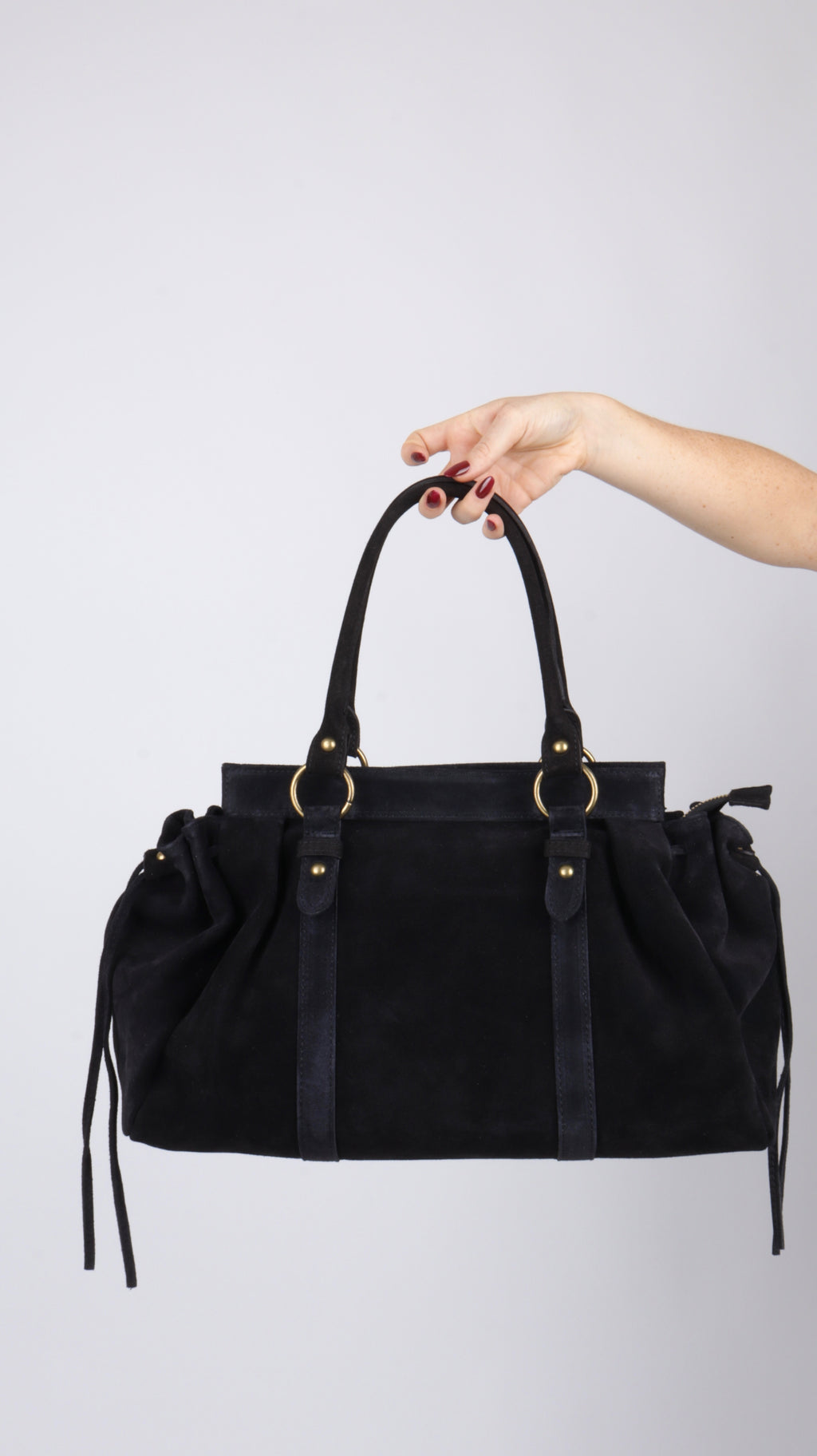 SAC SUEDE ZOÉ NOIR