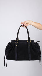 SAC SUEDE ZOÉ NOIR