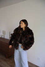 FOURRURE MILA MARRON