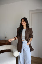 BLAZER MARRON CLAIR BLANDINE