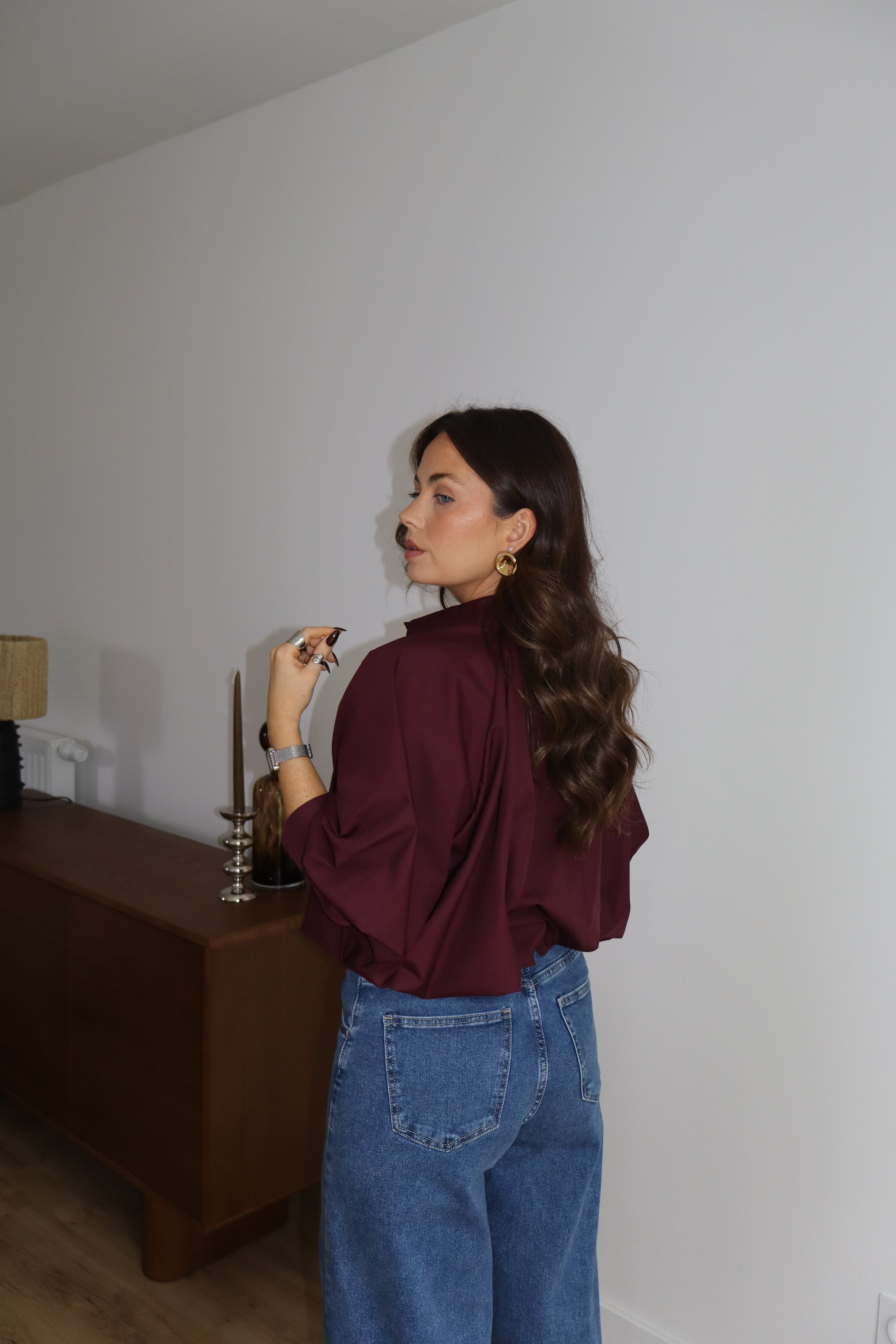 BLOUSE BOULE SARAH BORDEAUX