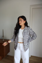 GILET BANDANA GRIS