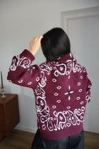 GILET BANDANA BORDEAUX