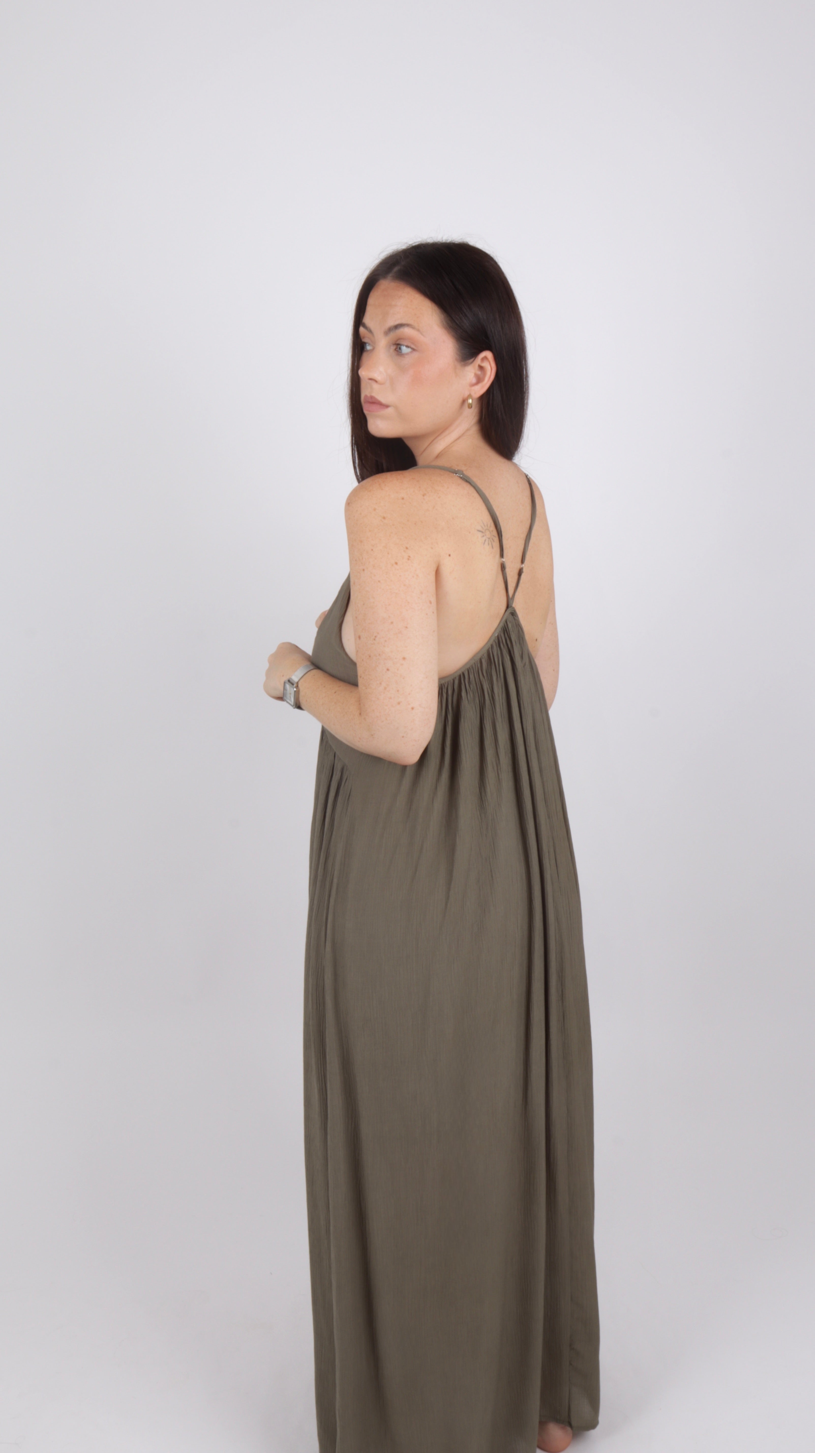 ROBE LINA KAKI