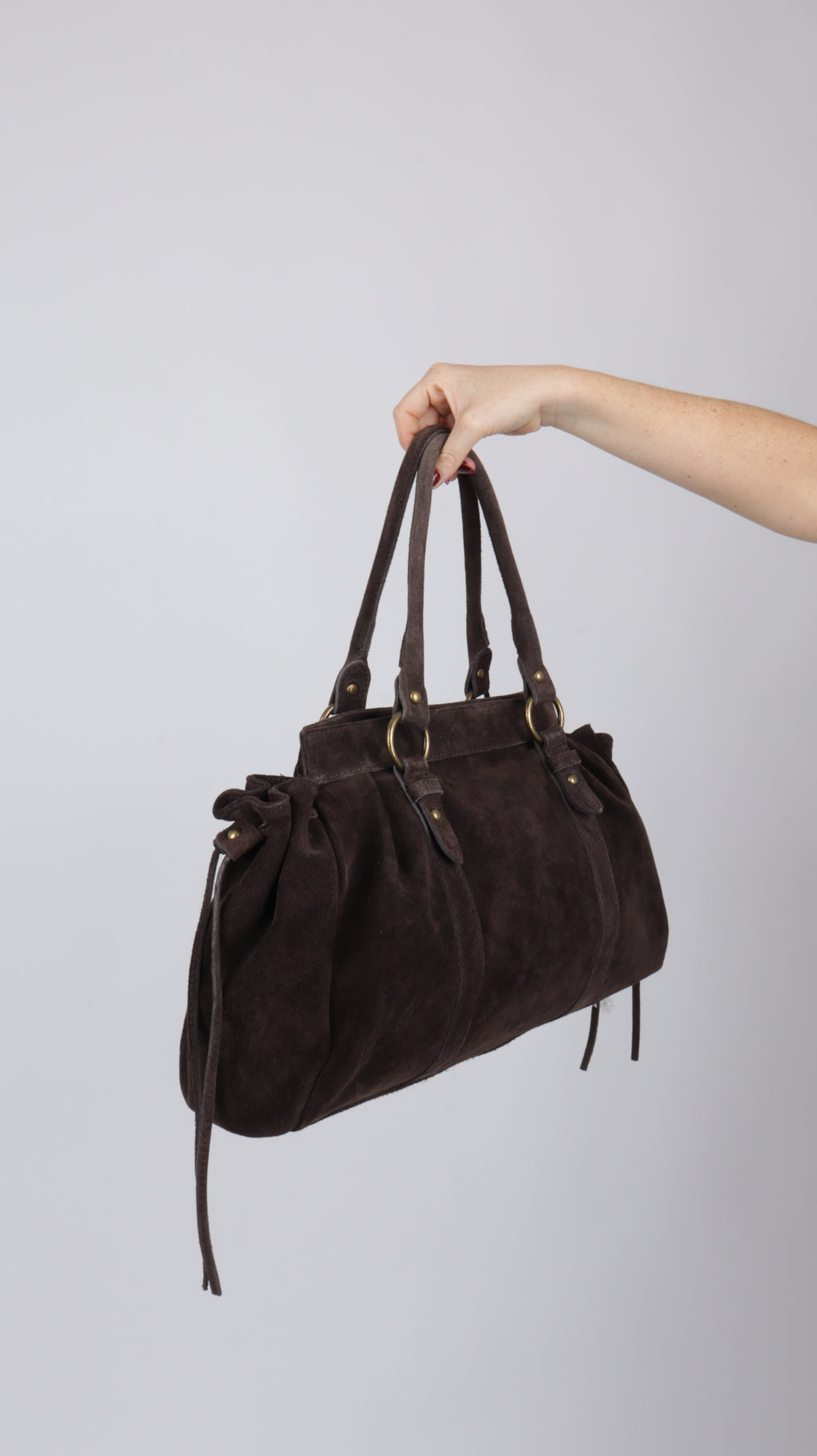 SAC SUEDE ZOÉ MARRON