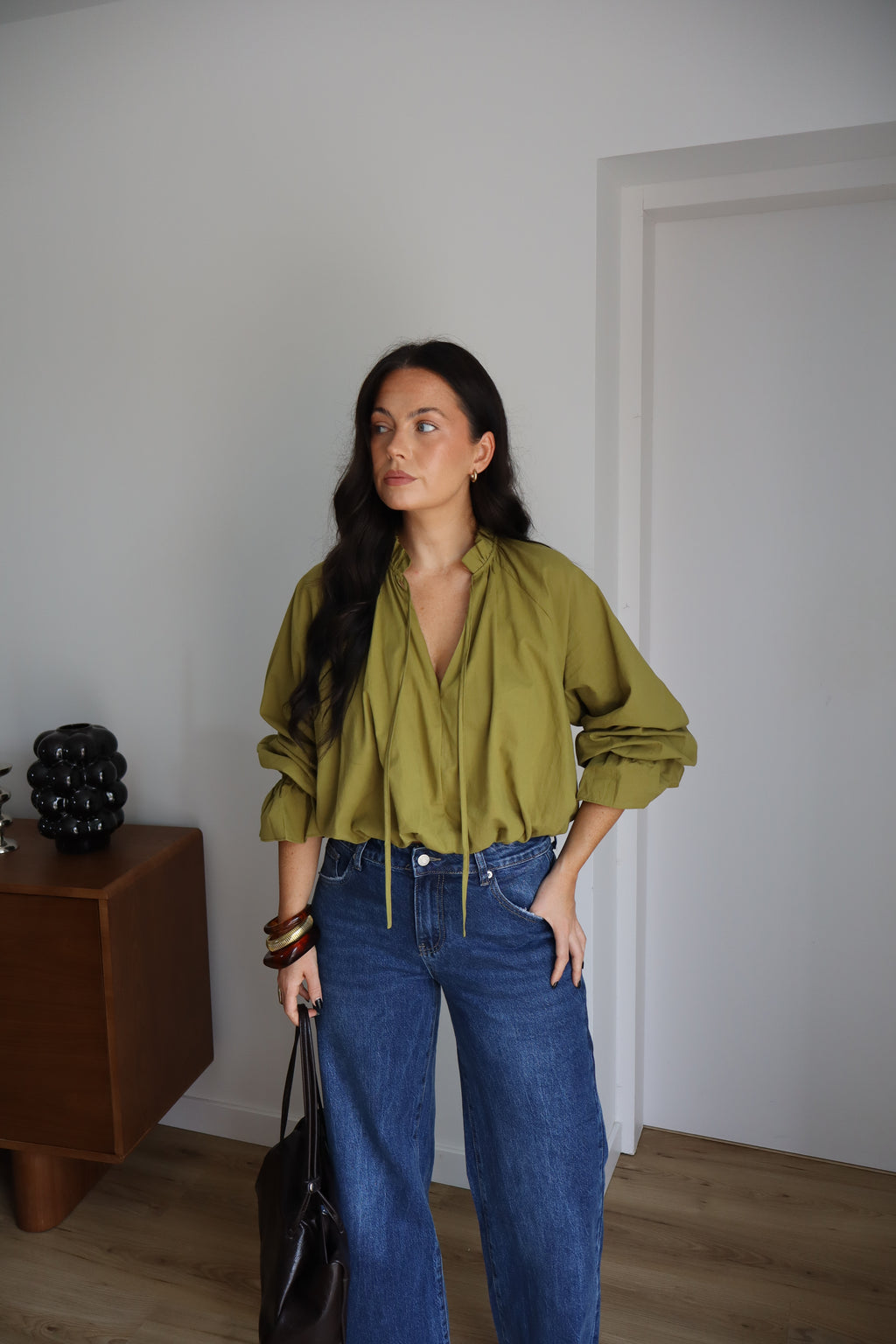 BLOUSE EULALIE OLIVE