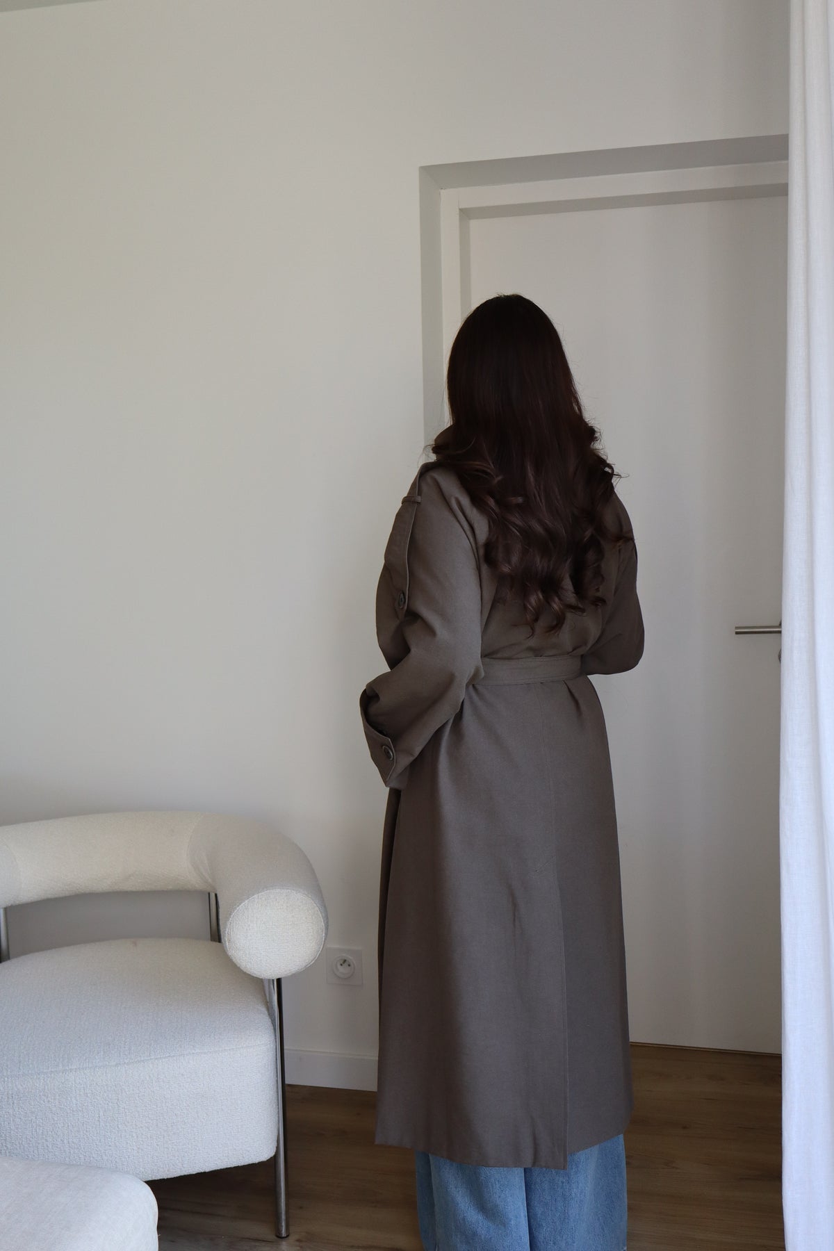 TRENCH LONG KAKI BASILE
