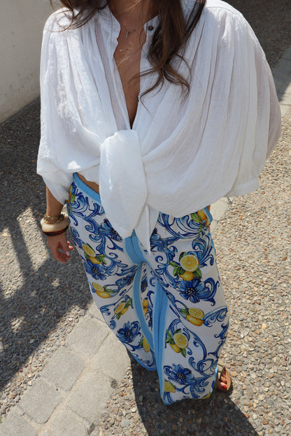 PANTALON FLUIDE CITRON