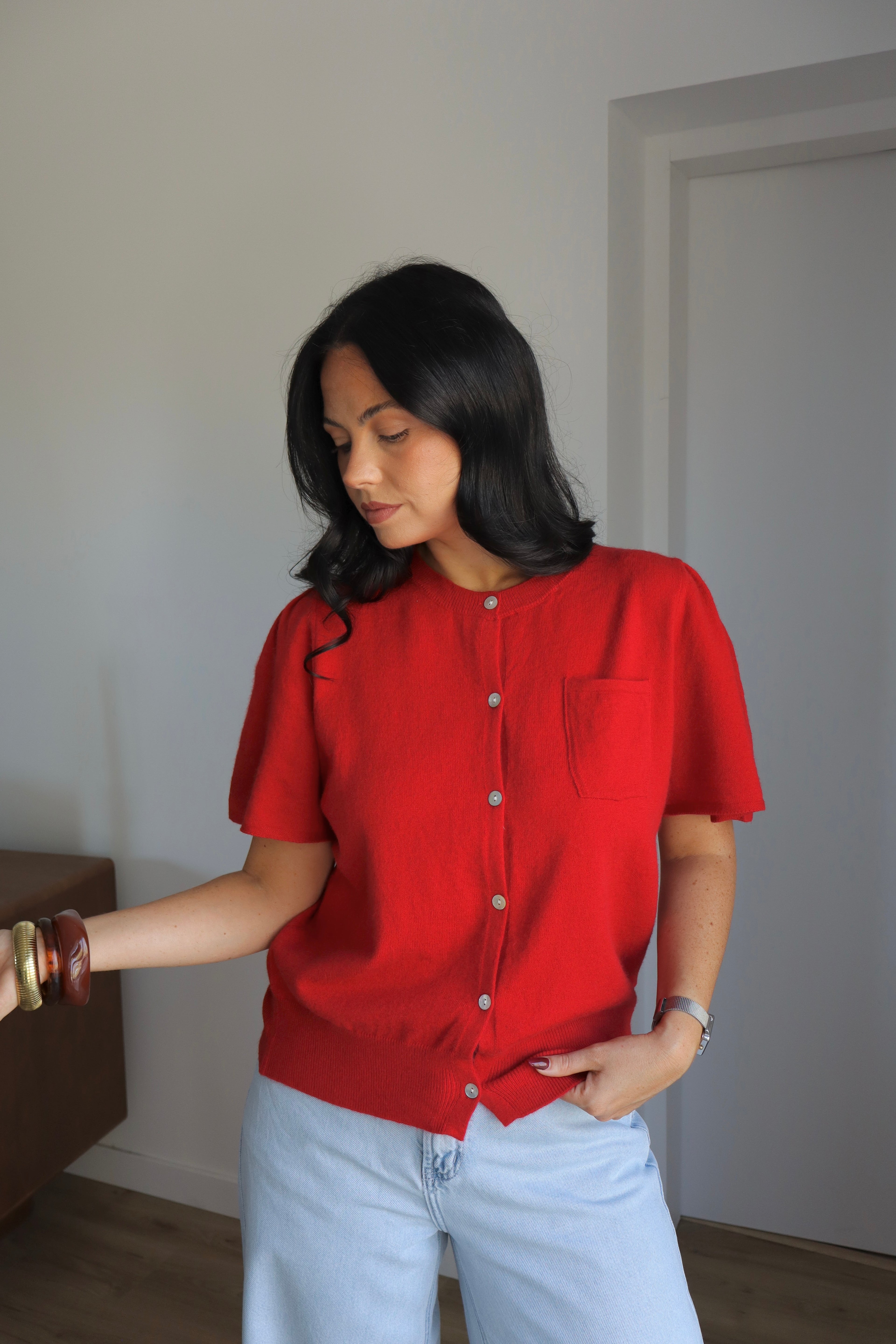 GILET MC CHIARA ROUGE