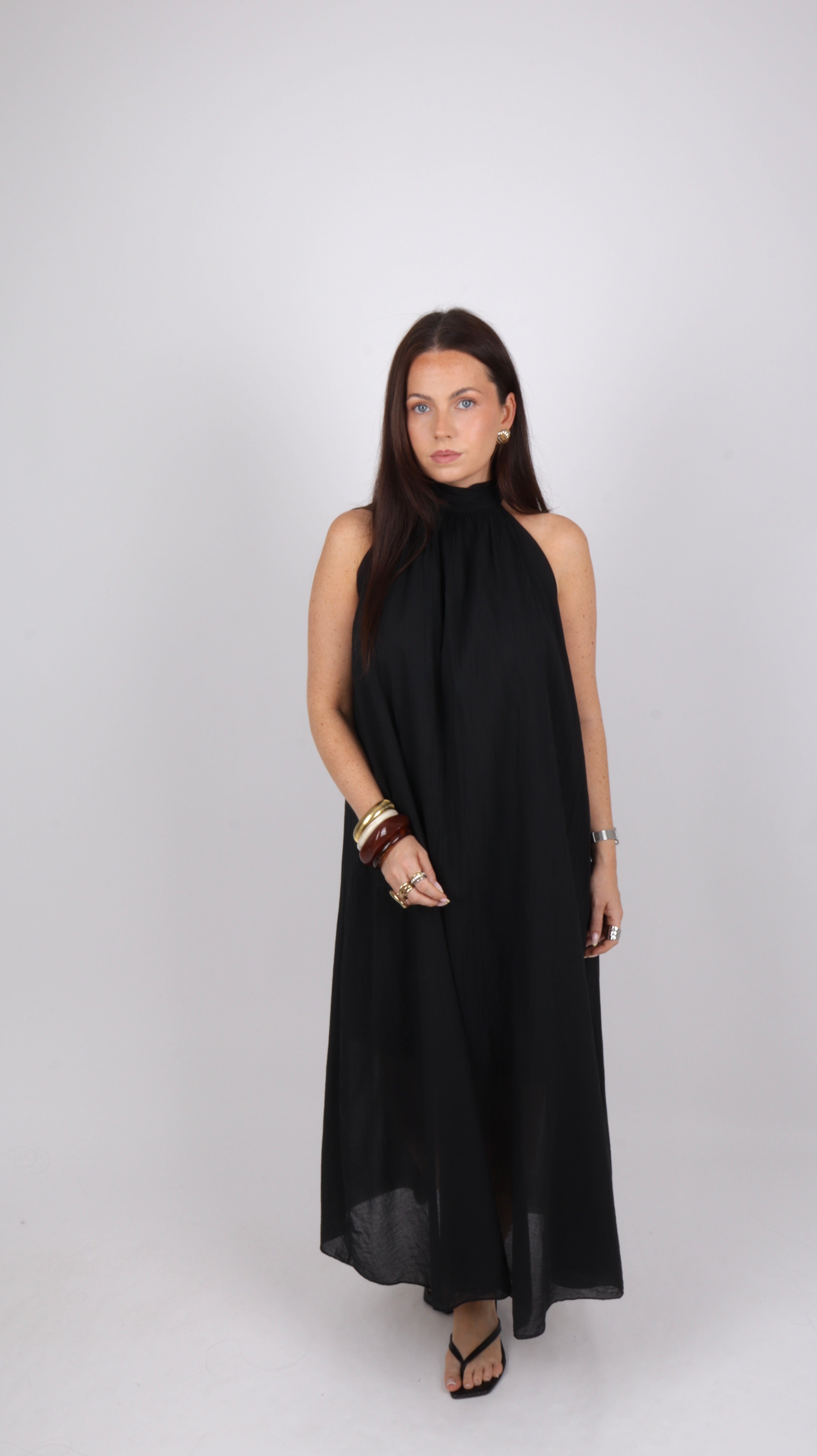 PRÉCOMMANDE - ROBE COL MONTANT LOUISE NOIRE