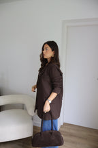 PRECOMMANDE - BLAZER MARRON FONCÉ TAO
