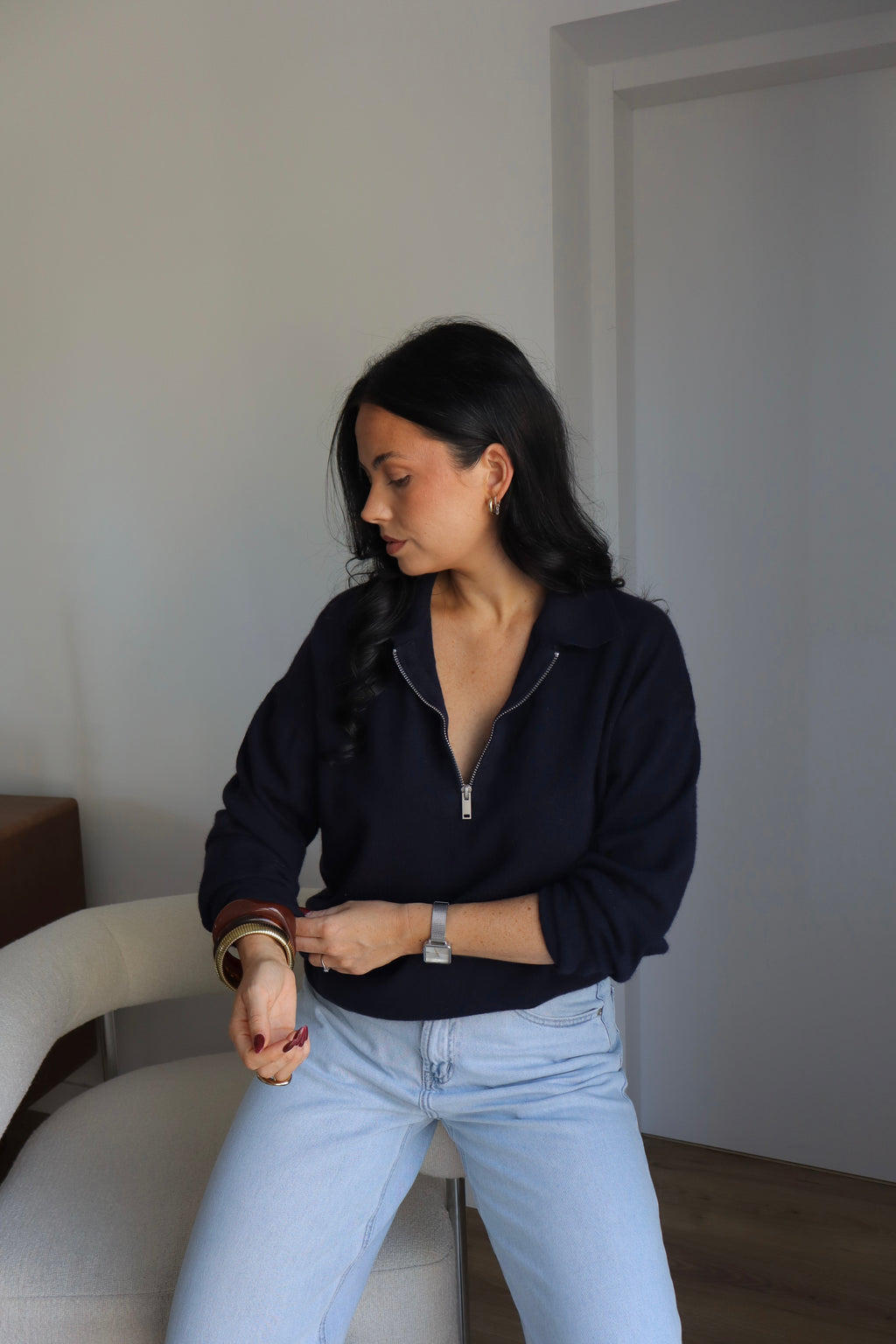 PULL ZIPPÉ GAB MARINE