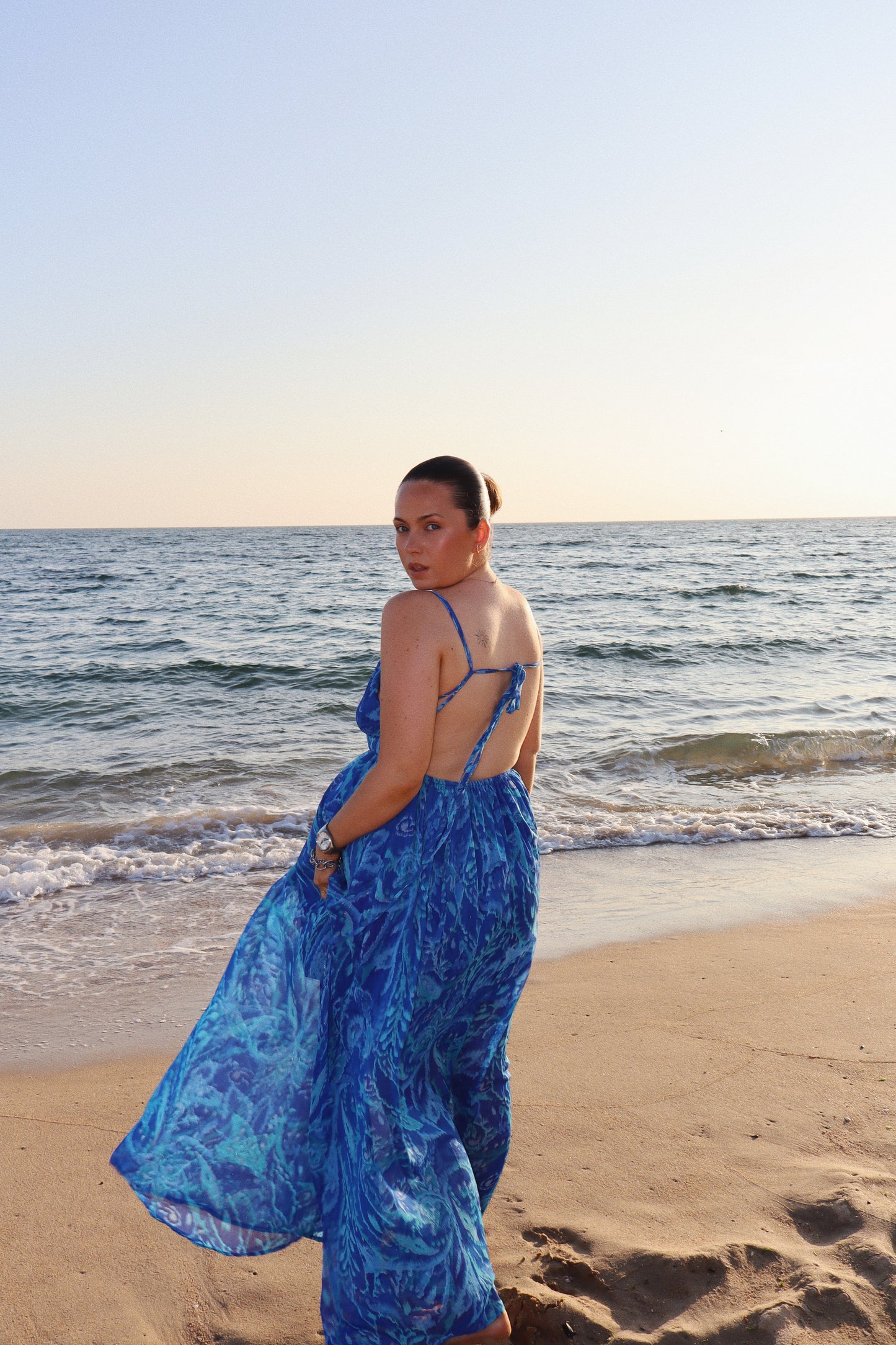 ROBE CARLA BLEUE
