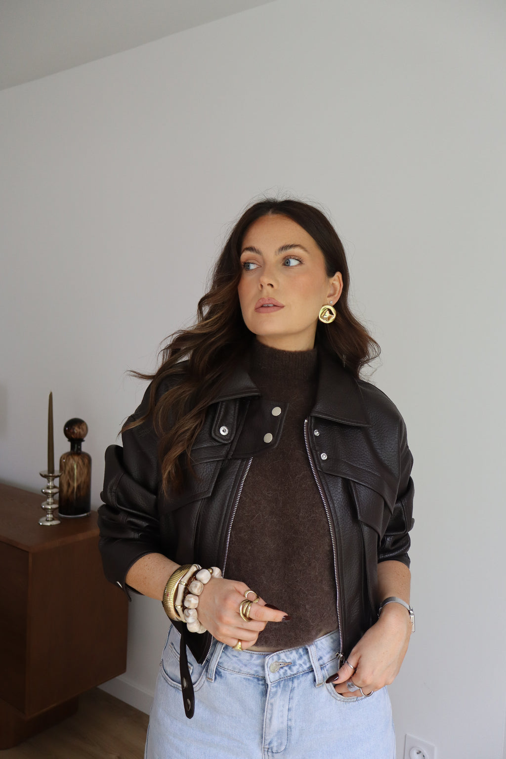 VESTE FABI MARRON