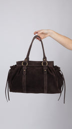 SAC SUEDE ZOÉ MARRON