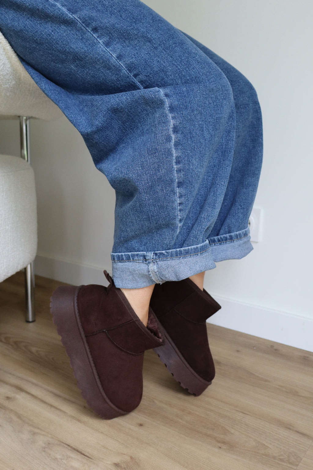 BOTTINES FOURRÉES HELENA MARRON