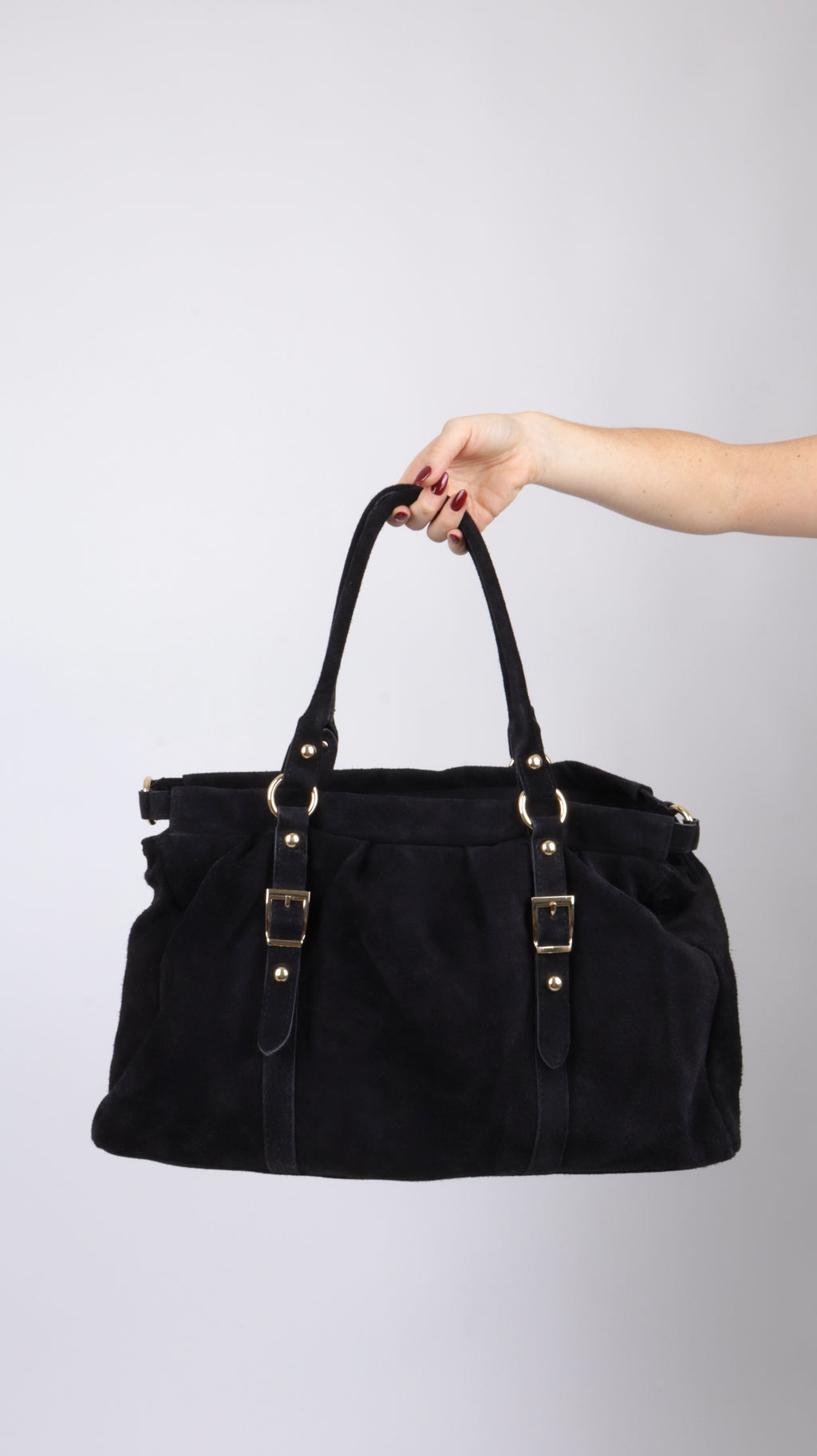 SAC SUEDE LOUNA NOIR