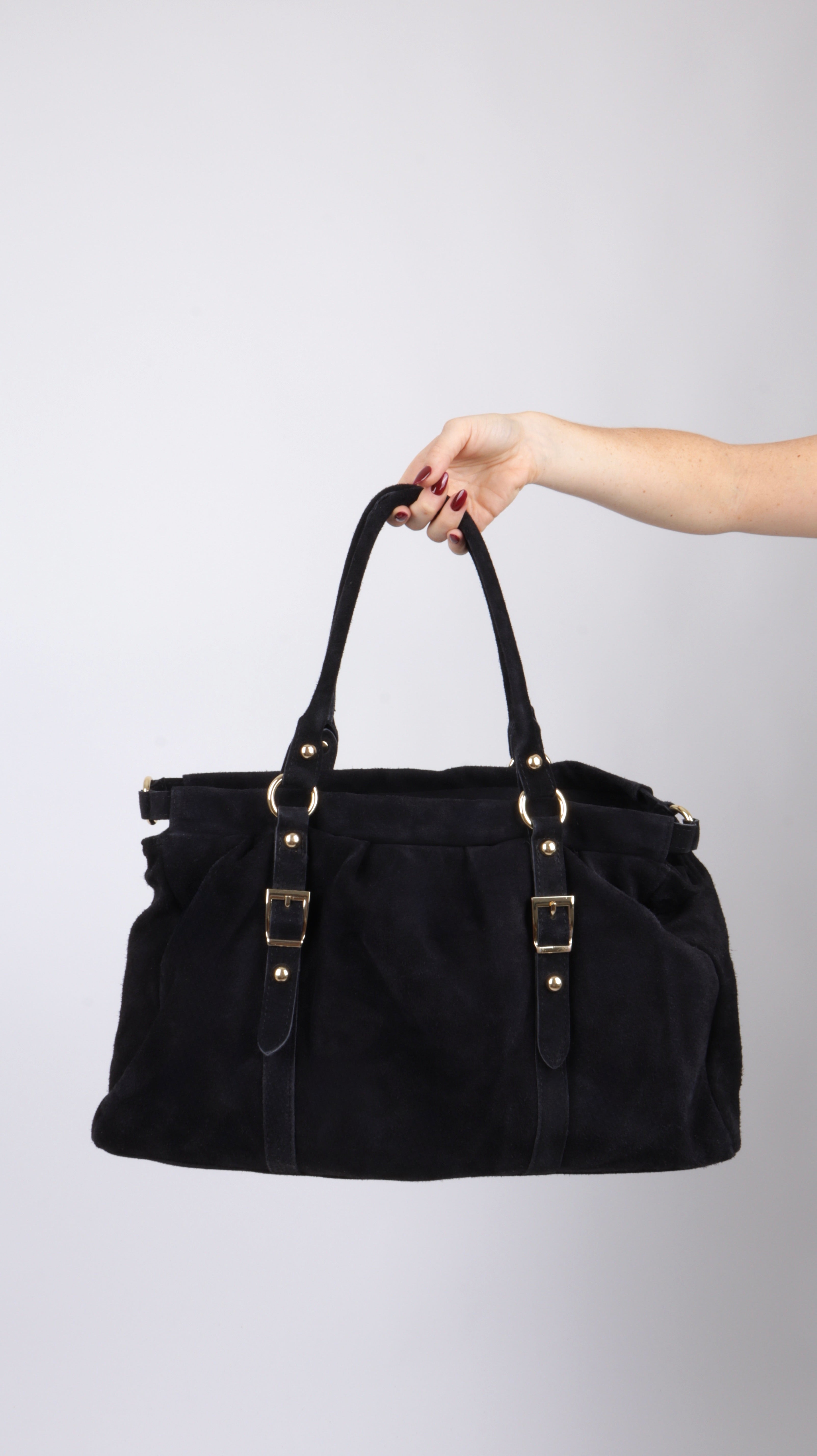 SAC SUEDE LOUNA NOIR