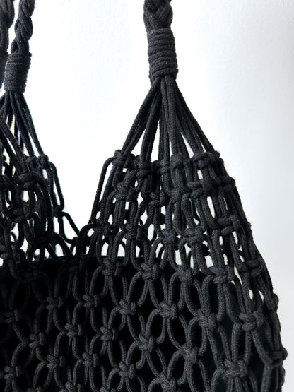 SAC CABAC TRESSÉ NOIR