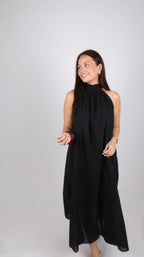 PRÉCOMMANDE - ROBE COL MONTANT LOUISE NOIRE