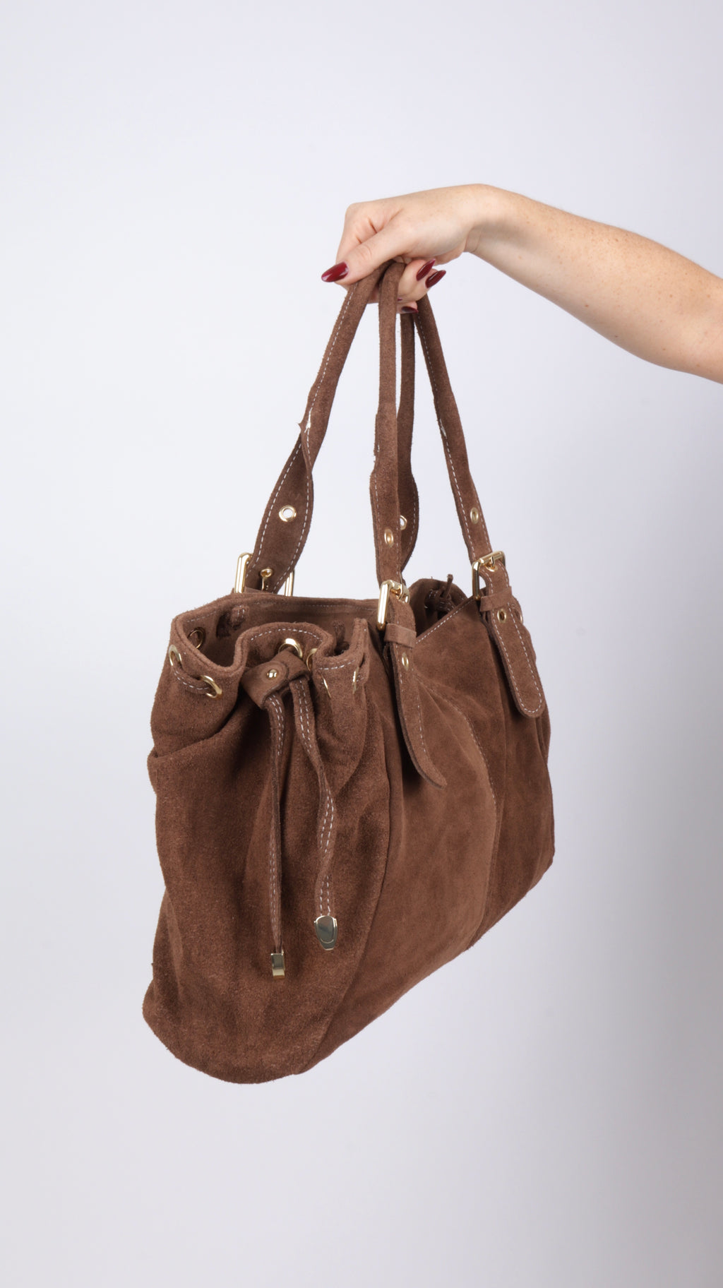 SAC SUEDE LISA COGNAC