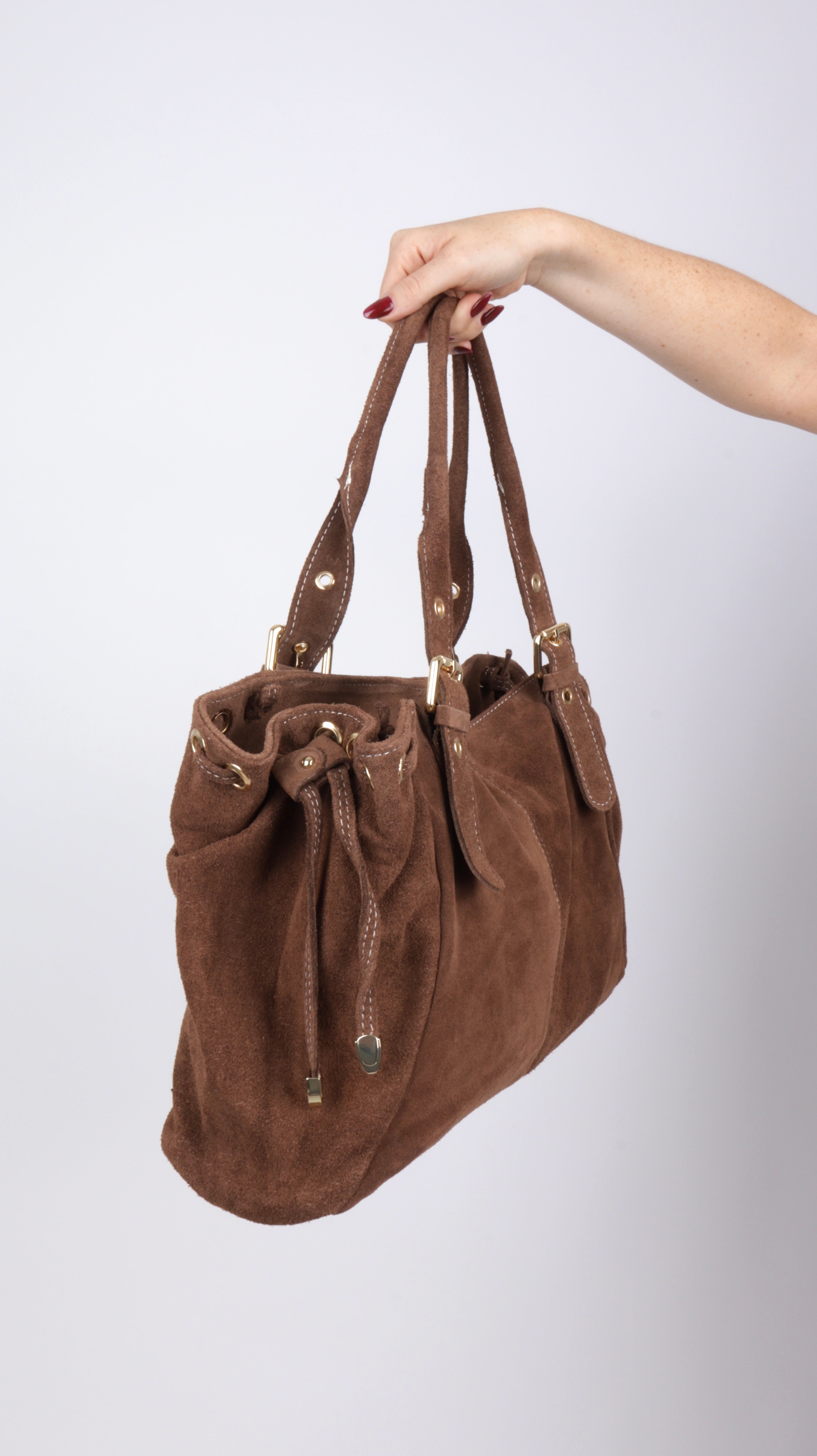 SAC SUEDE LISA COGNAC