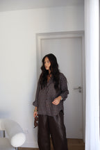 CHEMISE CARREAUX NOLA CHOCO
