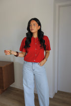 GILET MC CHIARA ROUGE