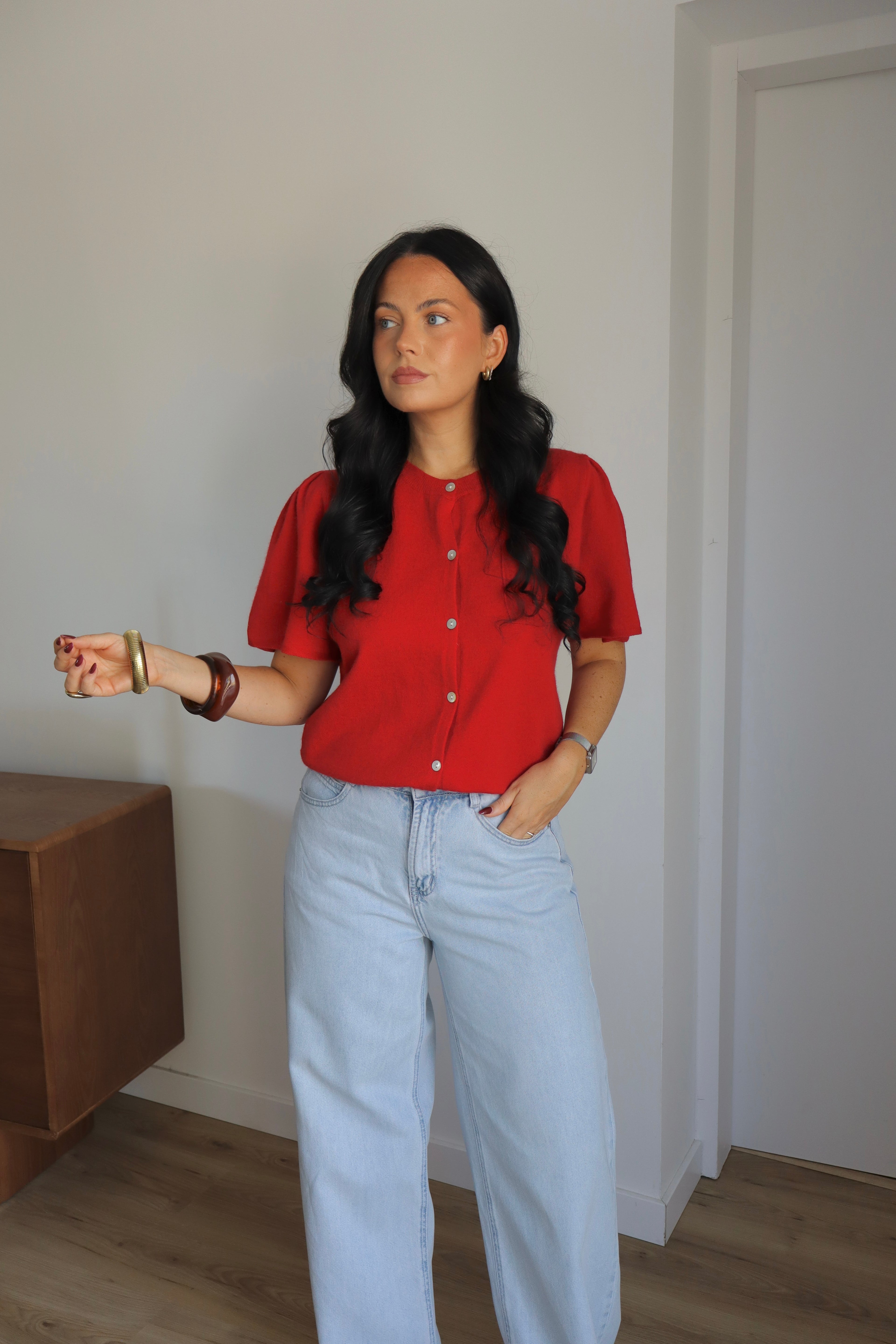 GILET MC CHIARA ROUGE