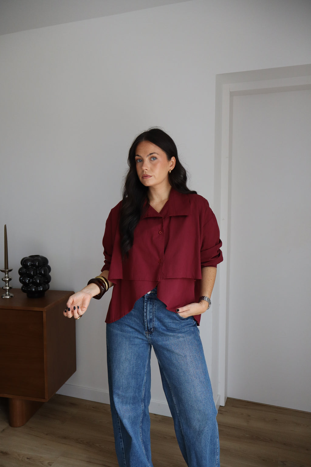 CHEMISE APPOLINE PRUNE